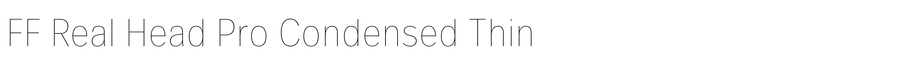 FF Real Head Pro Condensed Thin
